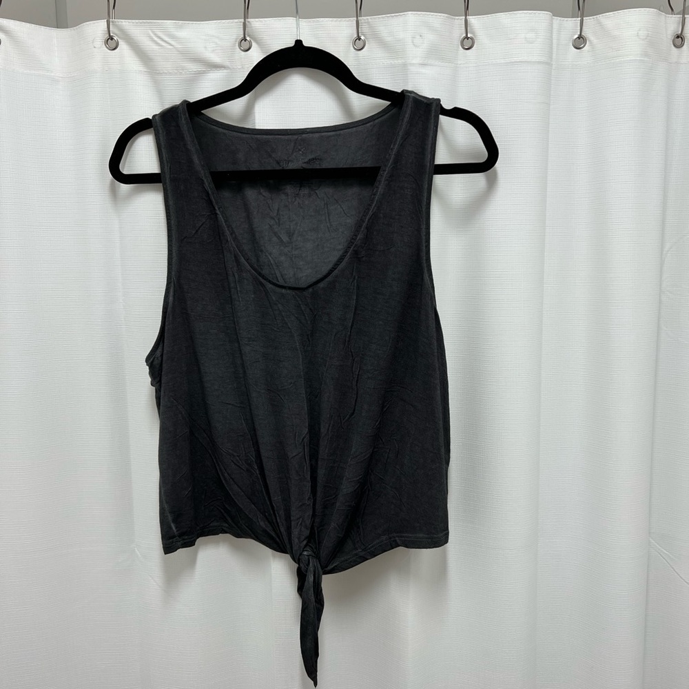 NWOT mineral wash tie tank top